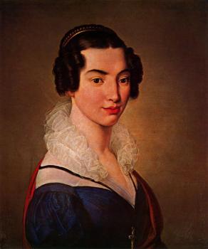 弗朗切斯科 海玆 Portrait of Antonietta Vitali Sola